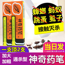 Kill cockroach medicine magic medicine pen full nest end household non-non-toxic cockroach bait agent kitchen Xiao Qianke star a nest end