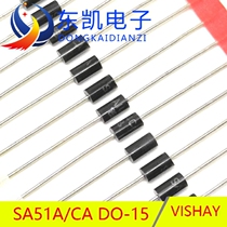 SA51CA 51V bidirectional DO-15 500W transient suppression TVS diode straight plug VISHAY