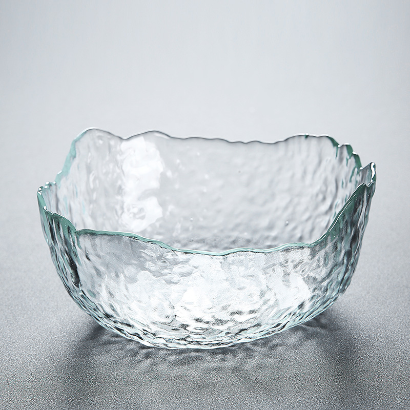 Junzhijia glass tea wash Heat-resistant glass household cup wash Japanese hammer pattern Kung Fu tea tea ceremony accessories