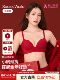 Secretworld Red Lingerie for Women with Small Busts, Push-Up, Side Support, Wedding, Zodiac Year Bra and Panty Set