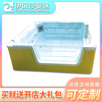 Mother and baby shop commercial acrylic baby swimming pool full set of equipment Constant temperature filter Surf bubble double-sided glass