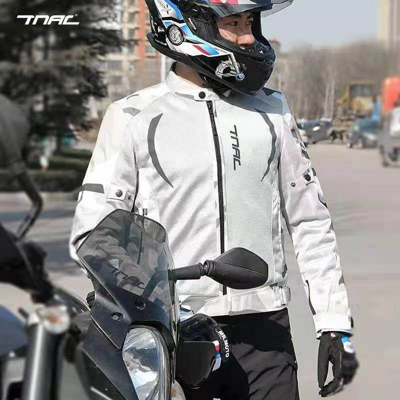 TNAC Tochi motorcycle summer riding suit ultra-thin breathable anti-fall casual racing suit camouflage motorcycle suit