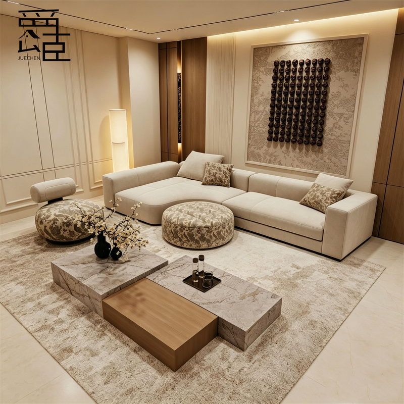 Old Money Style Hotel Sofa, Corner Sofa, Living Room Rest and Reception Area Sofa, Light Luxury Guest Sofa, Designer Model Old Money Style Hotel Sofa, Corner Sofa, Living Room Rest and Reception Area Sofa, Light Luxury Guest Sofa, Designer Model
