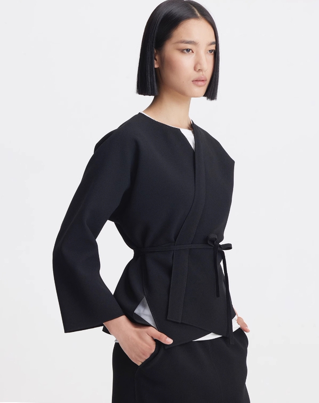 Ms Color Modern Oriental Stacked Short Outwear/Straight Skirt Ms Color Modern Oriental Stacked Short Outwear/Straight Skirt