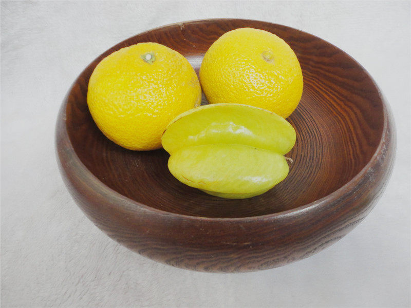 Sour jujube wood frosted bowl slightly flawed wooden bowl large wooden fruit container wooden bowl painting props special deal