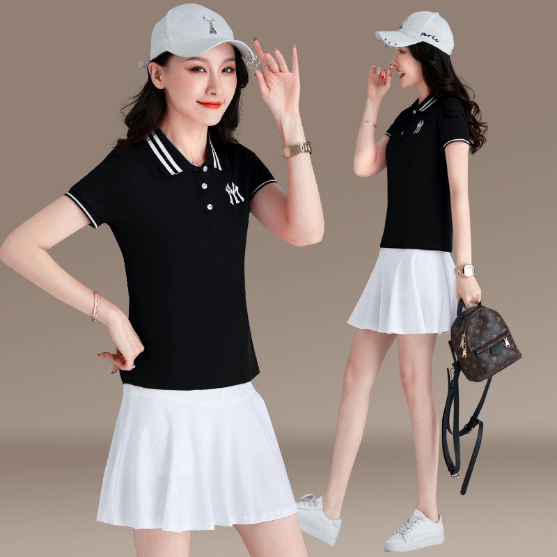 Golf Women's Clothes Korea Summer Skin Anti-Walking Dress Golf Badminton Costume Tennis Dress