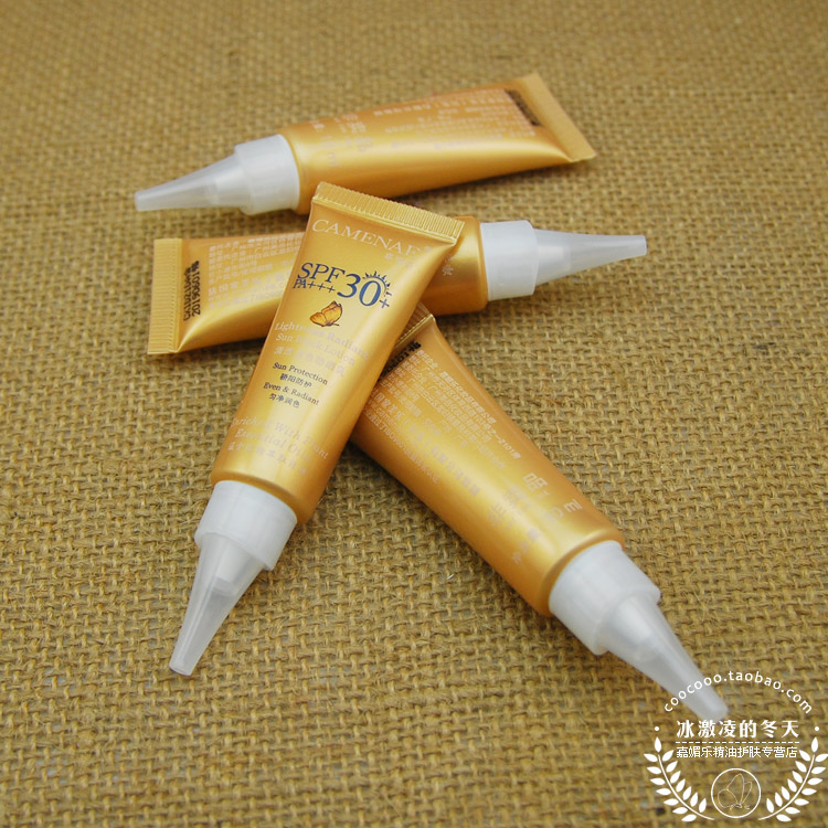 Hết hạn vào tháng 11 năm 2019, Jia Mei Le Qing Xiu chạy kem chống nắng SPF30 + PA +++ 10ML mẫu kem chống nắng hóa học và vật lý