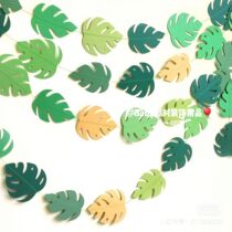 Hawaiian beach party decoration cactus banner letters large broadleaf pull flag birthday festival background layout