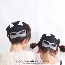 Halloween pumpkin mask half face children festival party kindergarten activities dress up supplies cosplay props