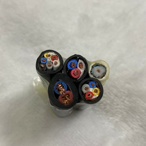 National standard oxygen-free copper RVV2X1 0 square plugboard wire monitoring power cord 200 m volumes of wire and cable