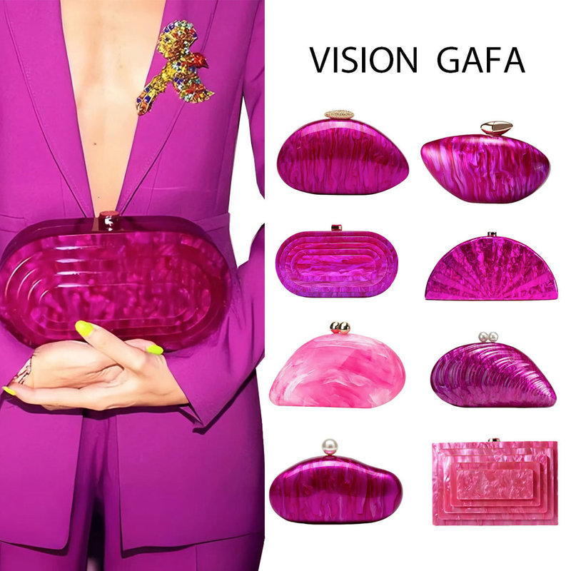 New Foreign Trade Evening Bag for Storing Mobile Phones, Lipstick, and Keys, Rose Pink, Birthday Gift-Like, Portable Crossbody Bag