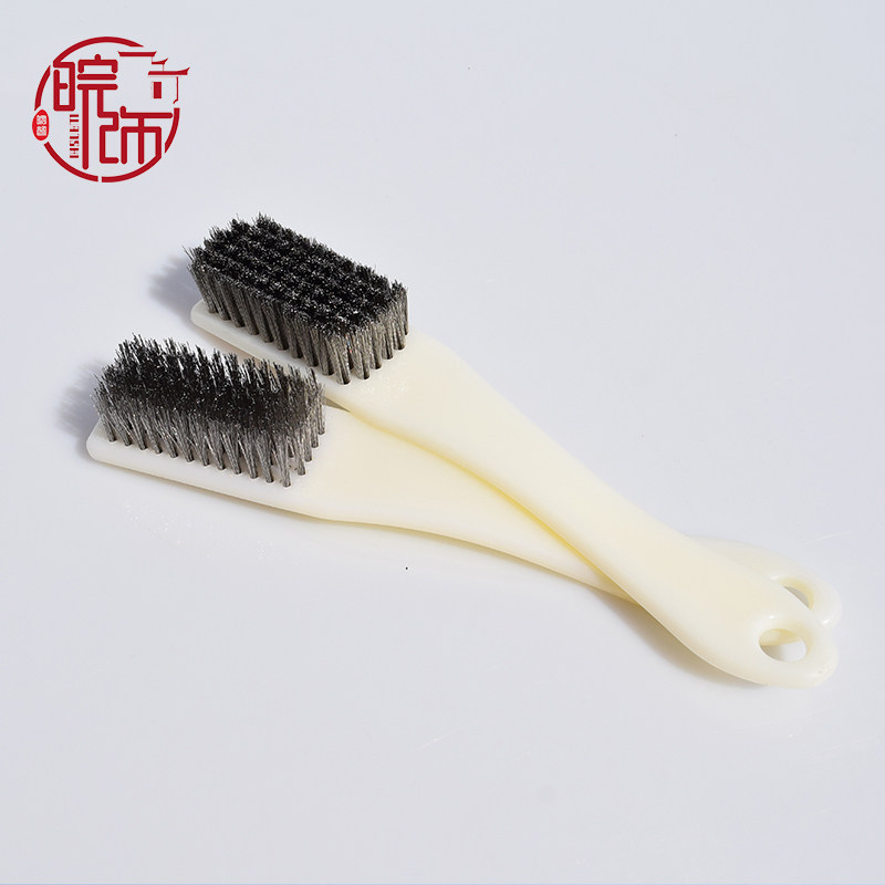 Plastic handle encryption stainless steel wire cleaning rust removal polished cleaning brush Wen playing cleaning brush Rust Removal Dirt industry