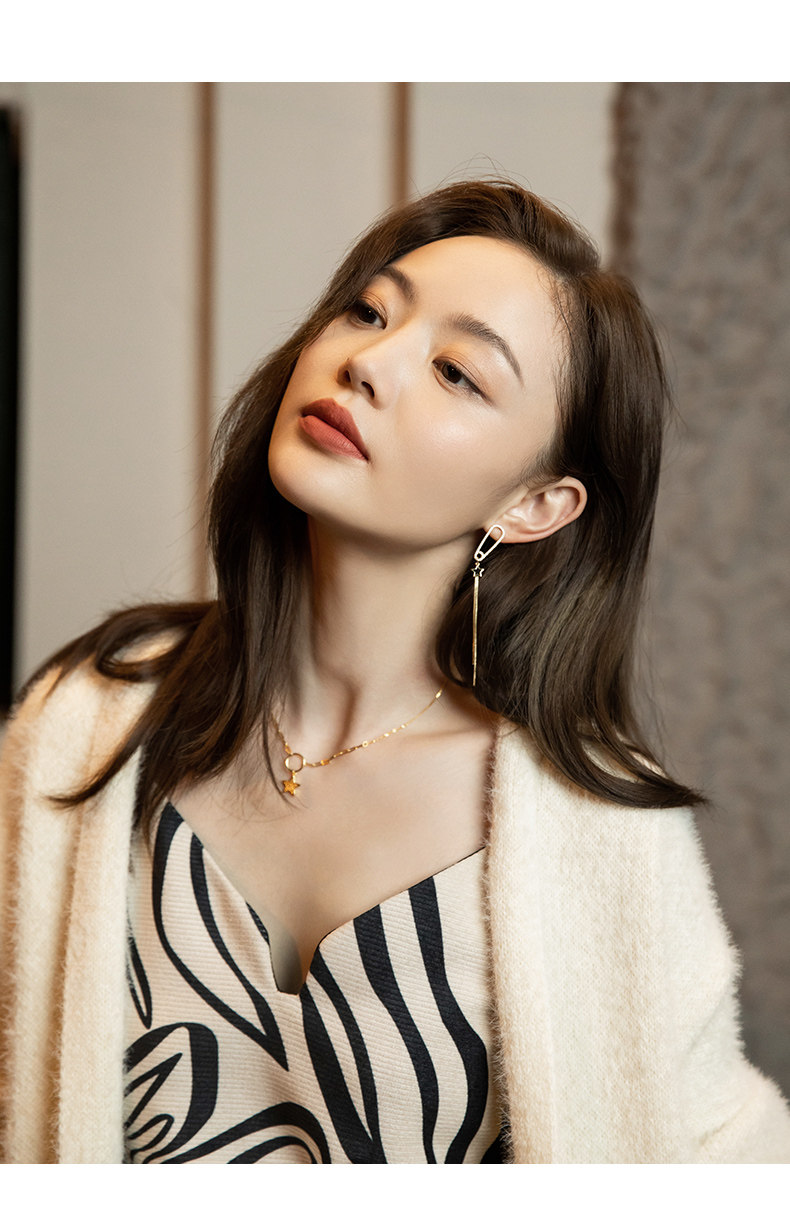 周大生旗下 Design Circles 设界 2022年新款 925银 星星流苏耳坠耳环 双重优惠折后￥189包邮 赠欧舒丹香皂