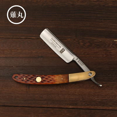 Japan Imported Old-Fashioned Manual Horn Handle Razor Razor Retro Razor Integrated Barber Shop Razor