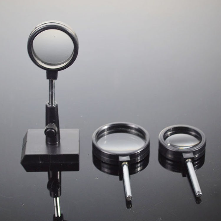 Lens group with bracket, optical experiment, teaching instrument, experimental equipment
