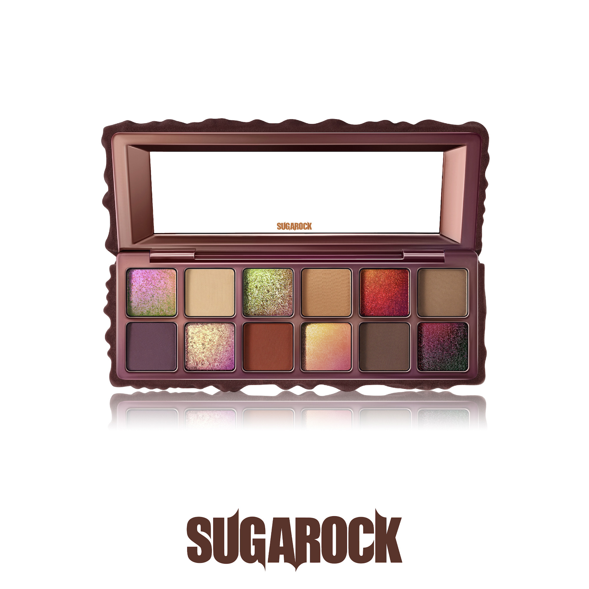 Lian Longqing Sugarock's fluorescent makeup is forbidden to remean the 12-coloured eye shadow disc-Taobao