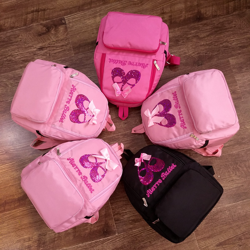 Dance Bag Children's School Bag Dancing BAG GIRLS DOUBLE SHOULDER BAG WATERPROOF PINK TODDLER BALLERINA BALLERINA BALLERINA BALLERINA BALLERINA BALLERINA