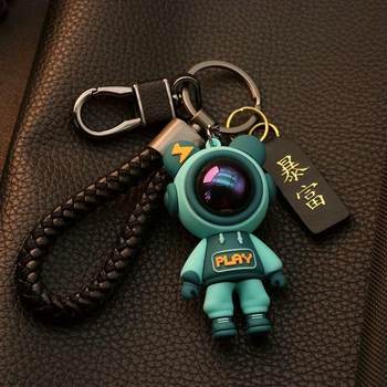 Cartoon Starry Sky Bear Car Keychain Bear Keychain for Men and Women Key Ring Keychain Cartoon Cute Pendant