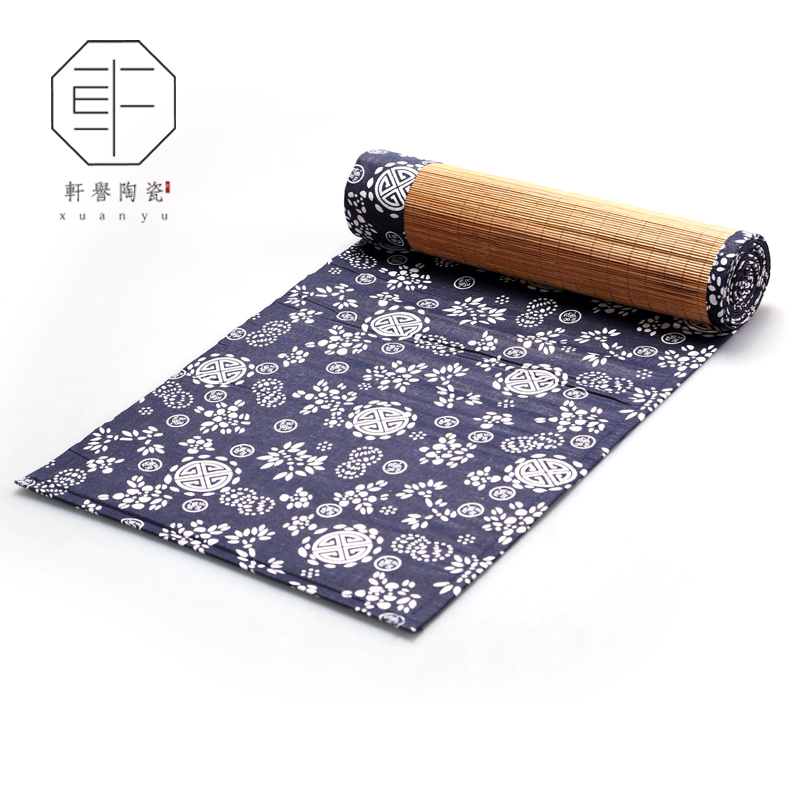 Hin ceramic | reputation Japanese zen art bamboo mat bamboo tea with tea table flag shade tea tea tray mat tea accessories