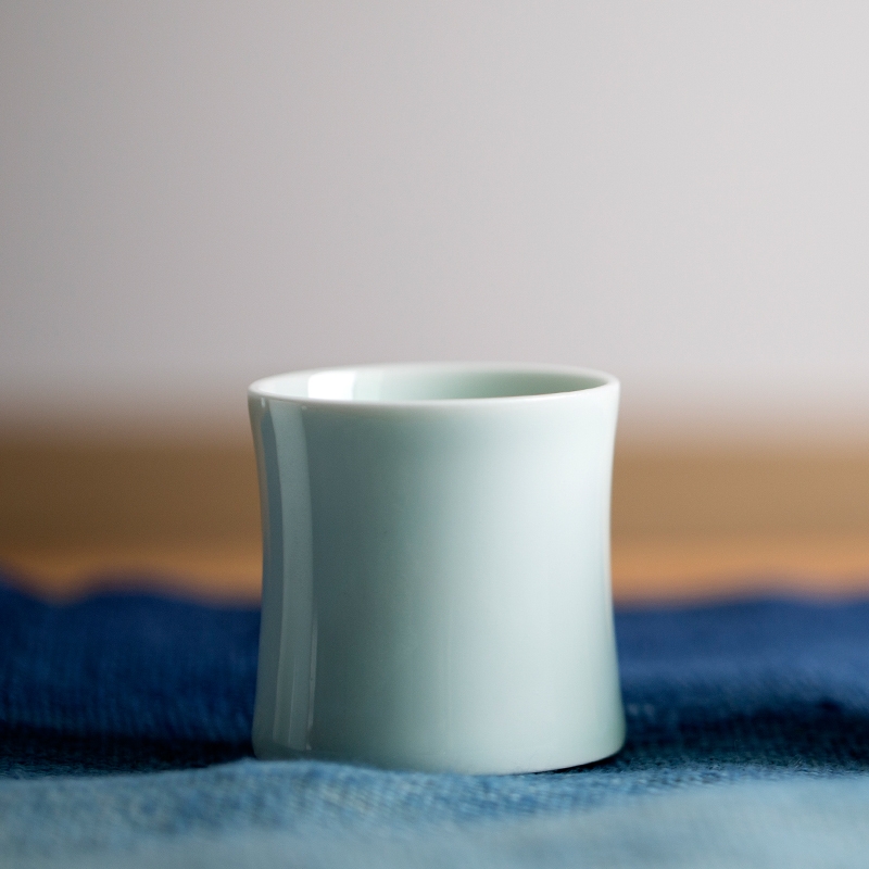 Landscape bamboo cup of jingdezhen ceramic sample tea cup manually kung fu noggin master cup Japanese - style wine cup