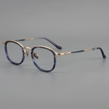 Ультра -светлые ретро -чистые титановые очки мужская миопия может быть совпадает