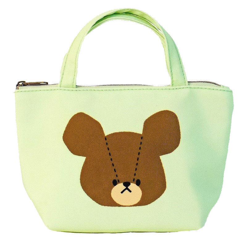 Spot special price Japanese school bear green cute portable storage non-refundable