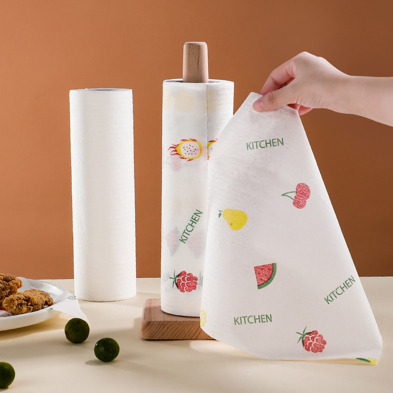 Sea polyester kitchen paper towel rack plastic wrap storage layer rack rack kitchen oil-absorbing special paper rack lazy wiping rag