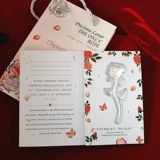 Новый стиль, золотосодержащая серебряная фольга из розового золота, цветок 520, китайский День святого Валентина, красный конверт, свадебный памятный подарок