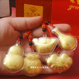 Защитный амулет, слиток, подвеска, ожерелье, креативная цепочка, 2023, год кролика, креативный подарок