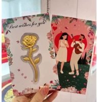 (Включая золото) роза + белая подарочная коробка