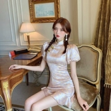 Милая легкая юбка, ципао, платье, летняя одежда, французский стиль, светлый стиль, коллекция 2023