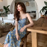 Сексуальное платье-комбинация, юбка, ретро платье, подходит для подростков, французский ретро стиль