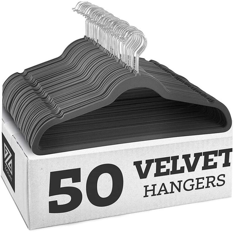 Non slip velvet clothes hanger dress Coat Hanger holder rack