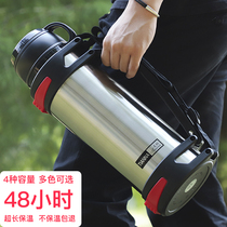 304 Stainless Steel Large Capacity Portable Insulation Pot Home Heating Kettle On-board Water Glass 2 Liters Hot Water Bottle Outdoor travel