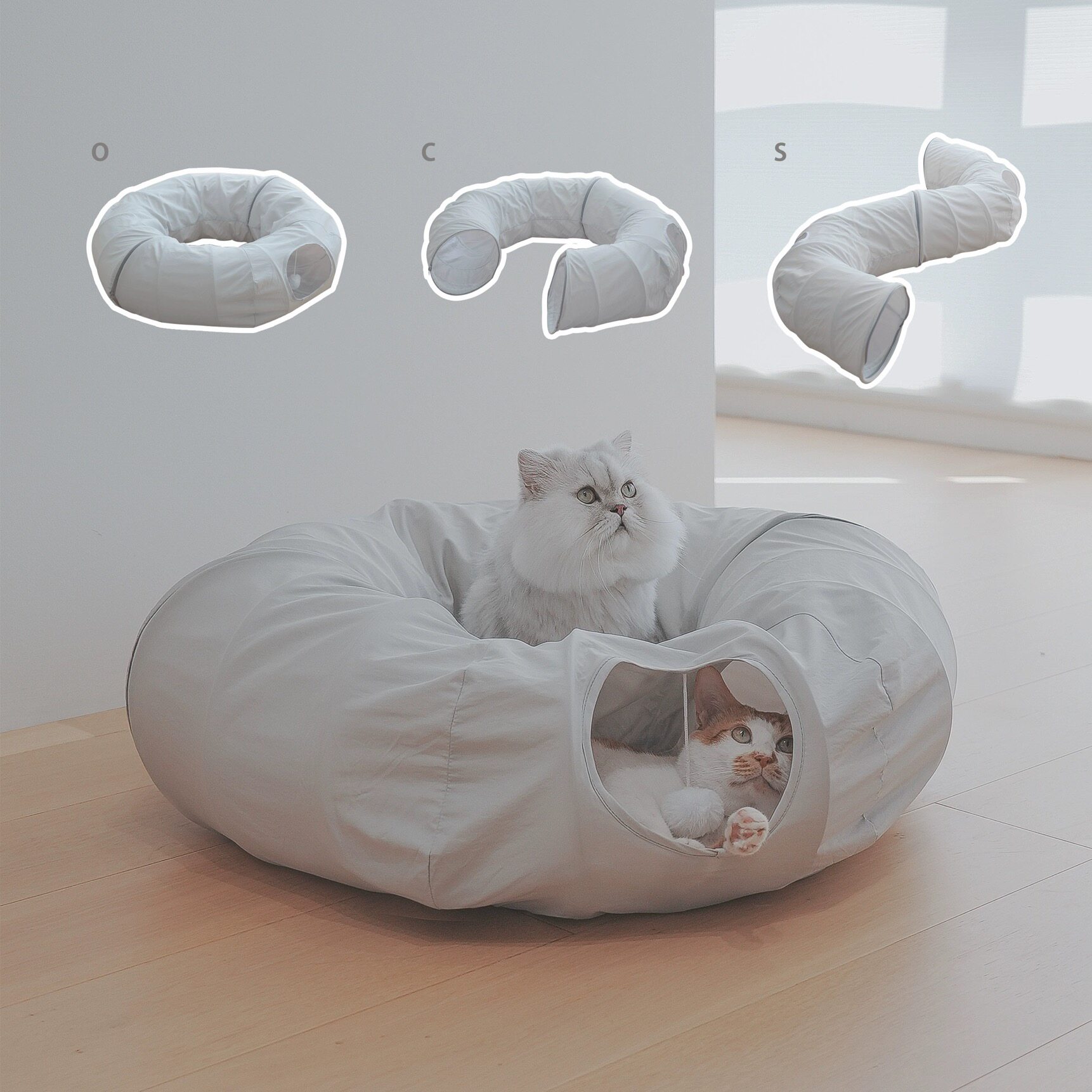 Comfy Cat Hideaway Tunnel Bed for Play main image 1
