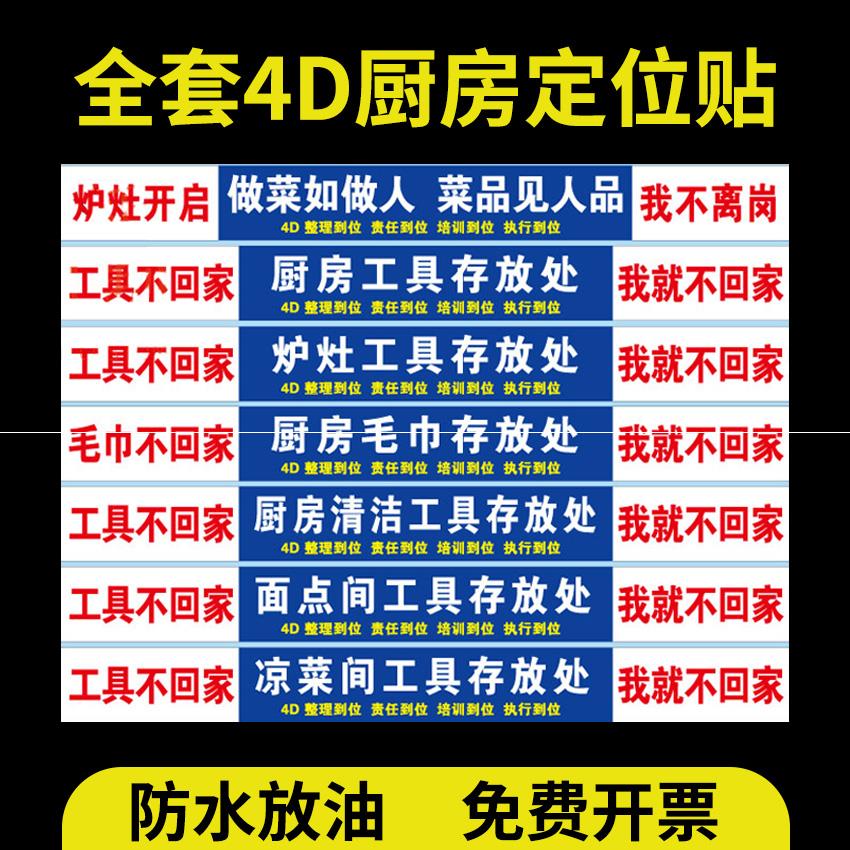 4d Kitchen Management Logo Signs Cards Supplies 5 Evertags Guesthouse Slogans Customised Tools Deposit Place Items