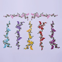 Новый продукт Lada Plum Butterfly Clothing Emelcodery Patch Patch Patch Patch Patch Packs Plack Blosm Blossom Patch с вилками 4552 файл