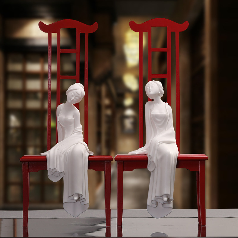 Zheng Jianzhong Shi Women Swing Ceramic Classic Characters Beauty Craft Craft Living Room