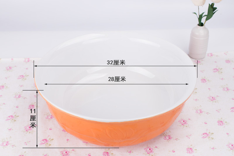 Old household basin to deepen porcelain ceramic package mail thickening "large - sized and happens in ceramic basin and 32