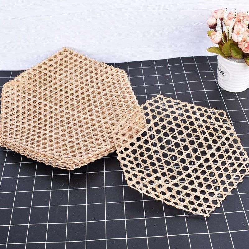 Steaming mat anti-stick Da bamboo mat bamboo Bamboo Steamer Bamboo Plate Hexagon Bamboo Bazaar Pan Bottom Bamboo Mesh Anti-Stick Woven Net