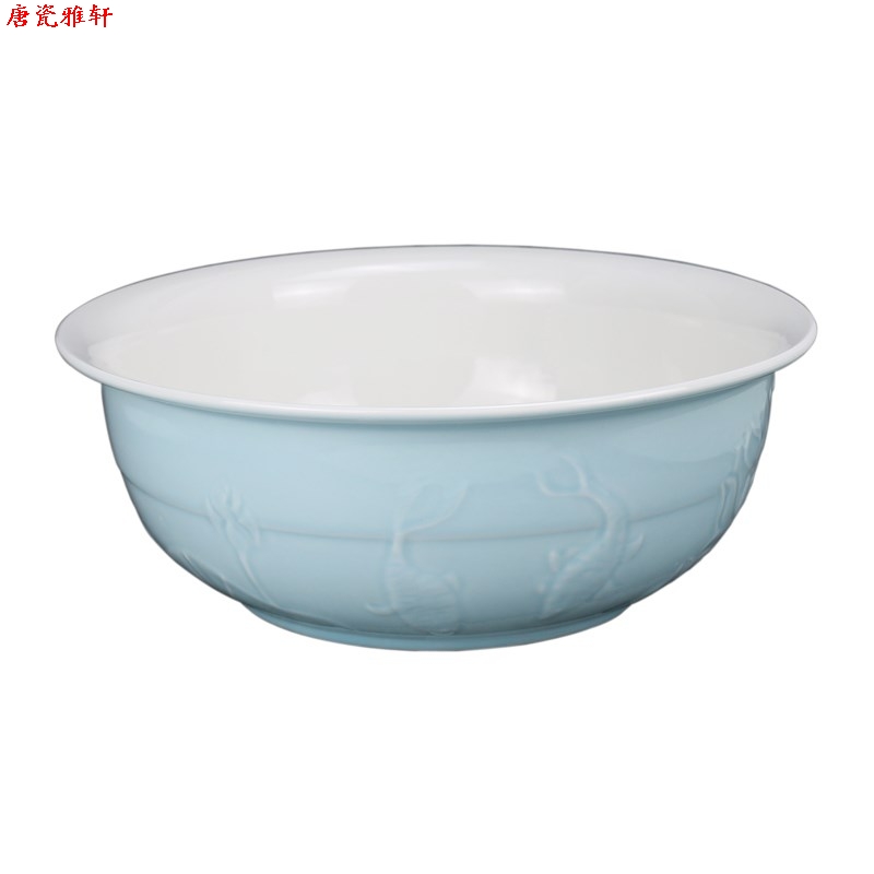 Household ceramics thickening basin old kitchen Household tuba basin ceramic face basin and deepen
