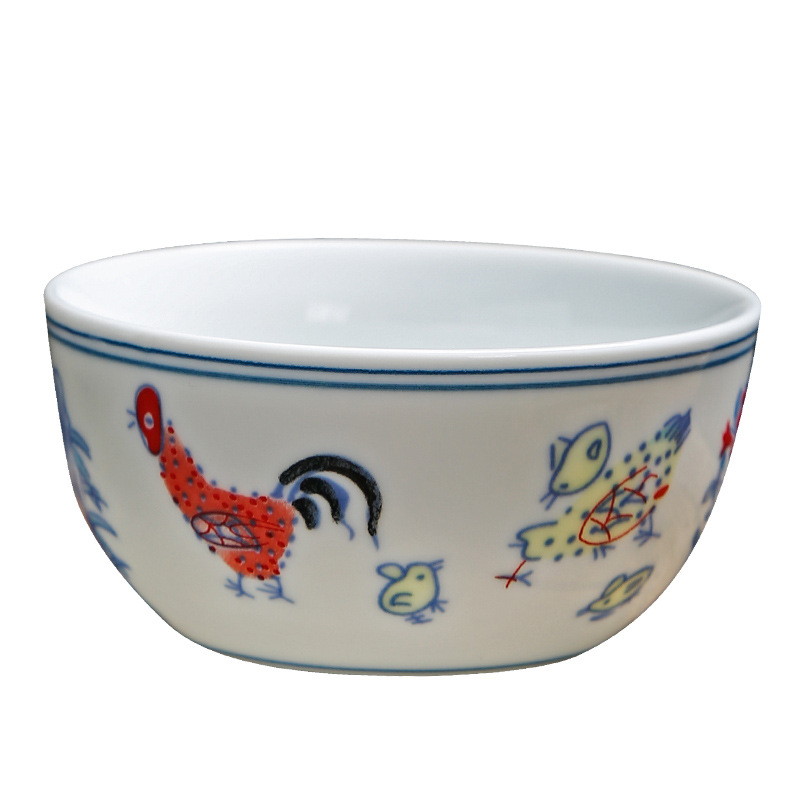 Jingdezhen sample tea cup Ming chenghua chicken color bucket cylinder cup from the lamp that suits for masters cup ceramic bowl with tea