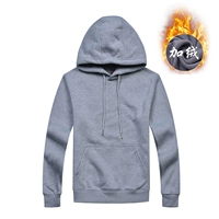 С капюшоном и бархатом - серый (ZC305)