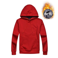 С капюшоном и бархатом - ярко-красный (ZC305)