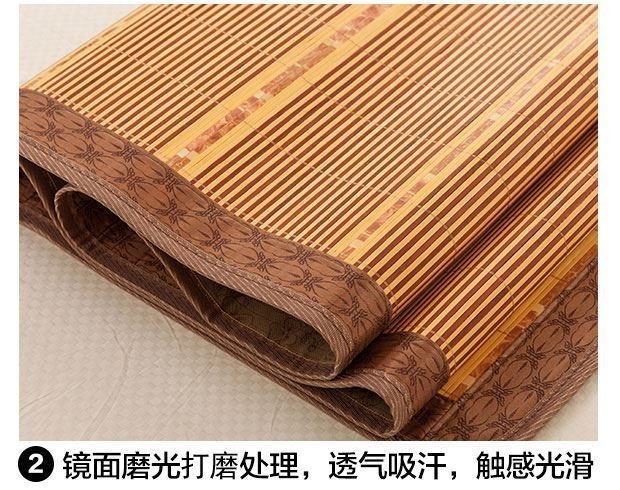 Giường đôi mùa hè giường ngủ bằng tre tre phổ biến thân thiện với da Giường đơn mát mẻ mà không cần băng mở rộng mùa hè chiếu trúc cao cấp