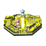 Детский уличный надувной замок, морской кушон, батут, дорожная горка