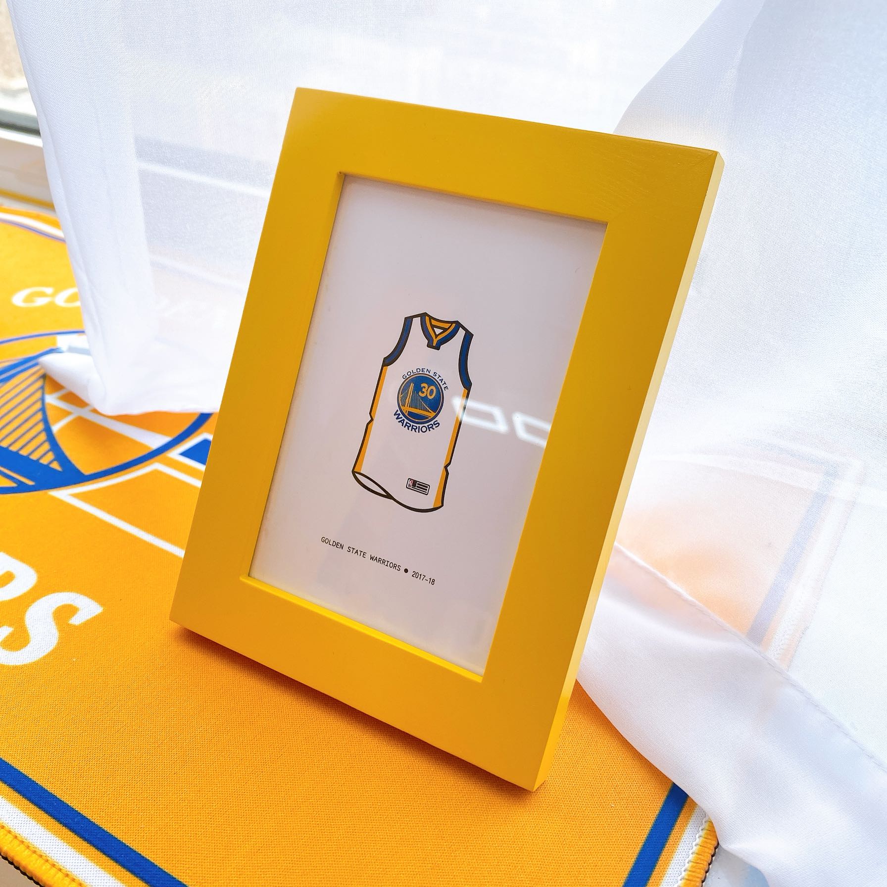 Original Curry jersey photo frame cartoon version original design No. 30 solid wood fans peripheral gifts