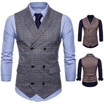 2018 English Mens casual Vest British style Men waistcoat
