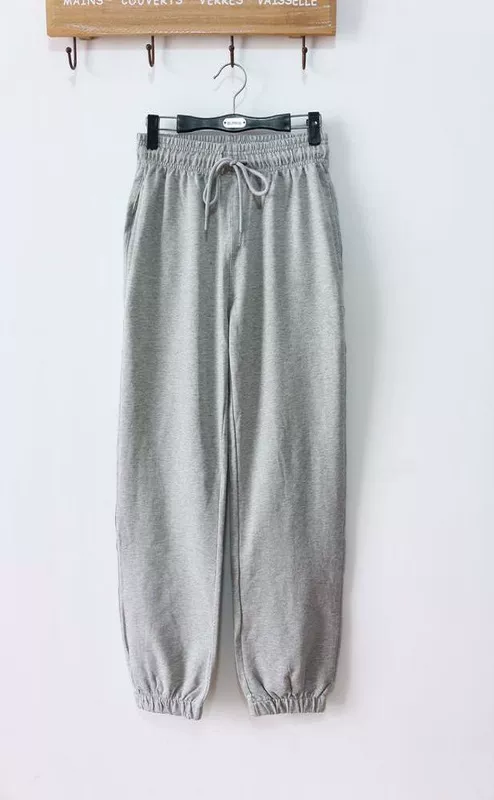 Mùa thu và mùa đông cotton chân rộng thể thao quần âu terry quần cotton cộng với quần nhung kích thước lớn nam và nữ mẫu
