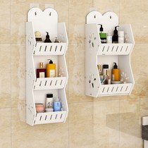 Toilet rack bathroom toilet toilet toilet storage rack wash table wall-mounted non-perforated wall finishing rack